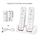 Produktbild Wii Controller Ladegerät,TechKen Wii Spiele Wii Remote Fernbedienung Ladestation Docking Station Wii Charger Mit 2 Wiederaufladbaren Akkus und 2 LED Ladegeräte Ports MEHRWEG