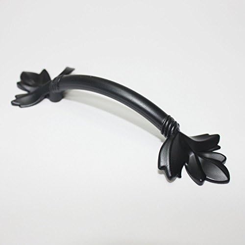 Black Matt Screw Spacing 64mm Pulls Wardrobe Cabinet Drawer Handle DLA9644