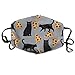 Produktbild Black Cat Pizza and Cats Cute Funny Cat Internet Cats Grey Anti-dust Cotton Mouth Face Masks Reusable for Outdoor Half Face Masks
