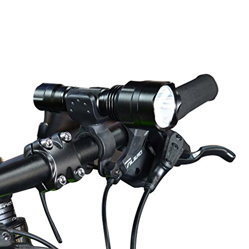 Canwelum 360 Grad justierbarer Fahrradhalterung Klemm, Fahrradhalterung Halterung für LED-Taschenlampe als Fahrradlampe - 4