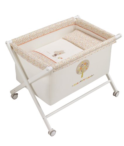 Petit Praia E53197100 Crossed Wooden Bassinet (Multicoloured)