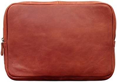 LA HOUSSE ORDINATEUR Light Brown 15 INCHES laptop case in leather for macbook and computer 15" laptop sleeve vintage style