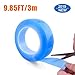 Produktbild Waschbares Spurloses Klebeband, Durchsichtiges, Doppelseitiges, Nano Entfernbares Klebeband, Wiederverwendbare, Rutschfeste, Mehrfach Verwendbare Klebestreifen Transparent (3m(blue))