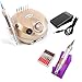 Produktbild Pudincoco 35000RPM Professionelle Elektrische Datei Bohrer Nail Art Maniküre Schleifmaschine Pediküre Polierer Werkzeuge Nagelpflege Gerät (Rose Gold)