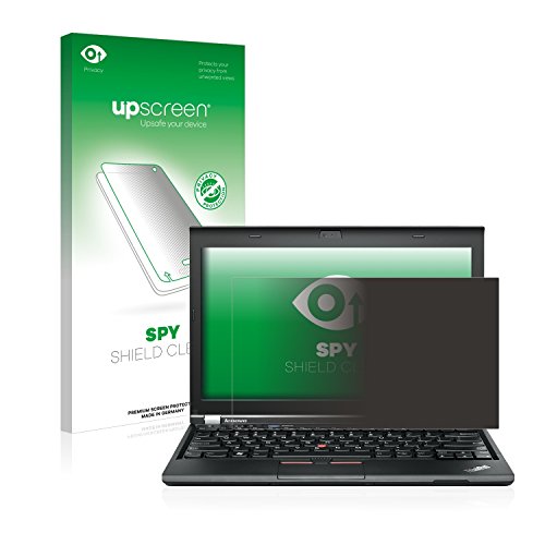 upscreen Spy Shield Clear Blickschutzfolie IBM Lenovo ThinkPad X230 Notebook - Schutz der Privatsphäre, Kratzfest