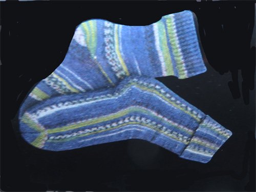 Opal Hundertwasser Singender Dampfer in Ultramarin - 3