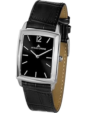 Jacques Lemans Damen-Armbanduhr Bienne Analog Quarz Leder 1-1905A