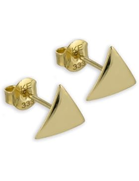 *333 Gold Damen Kinder Ohrstecker Ohrringe Ohrschmuck Dreieck 9mm glanz*