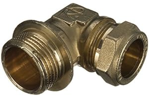 LP SUPPLIES 22mm x 3/4" Male Compression Parallel Elbow - Bag of 2