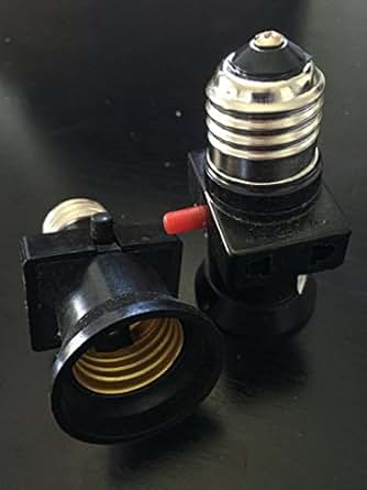 Portalampada E27 Con Interruttore - 3 Pezzi, Cavo 1.8m, Spina EU, Per Fai Da Te - Foto 2