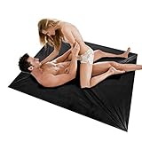Urnight Noir Drap de lit Imperméable à l'eau Literie en pour les Couples