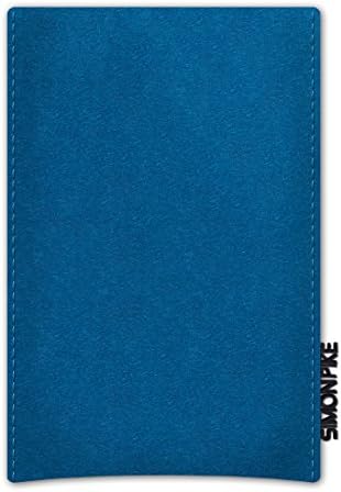 Simon Pike Boston Basic Wool Felt Mobile Phone Case for Huawei Ascend P7 Mini Petrol Blue