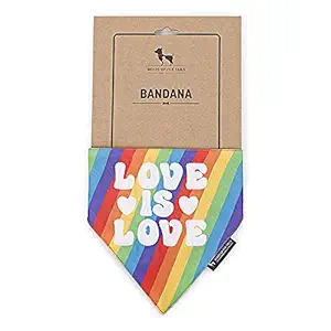 Heads Up For Tails Pride Love is Love Dog Bandana - S