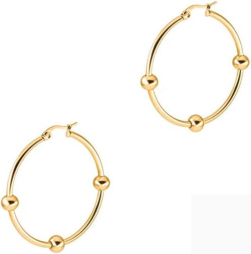 Original Enez Diameter 2 cm T126 Stainless Steel Earrings Hoop Earrings + Gift Bag
