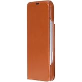 Apple iPhone 17 Pro Max (6.9") ile Uyumlu Hakiki Deri C&uuml;zdan Kılıf &ndash; Kart B&ouml;lmeli, Katlanabilir Standlı, Kablosuz Şarj Destek