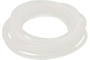 Yesallwas Silicone Tube 5mm X 7mm 16.4ft 5m Flexible Silicone Rubber Tubing Water Air Hose Pipe for Pump Transfer (5X7mm 5M)