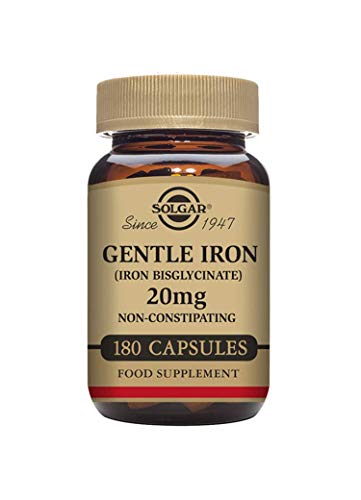 Solgar, Gentle Iron, 20 mg, 180 Veggie Caps