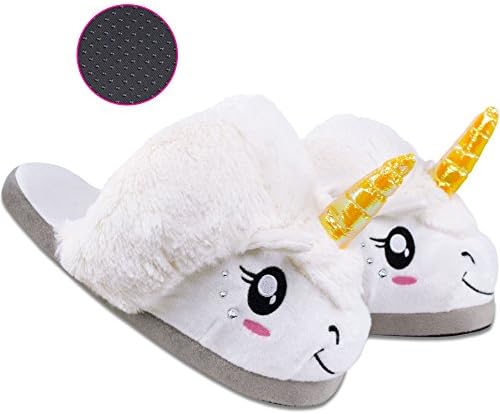 Volens Unicorn Slippers Women Novelty Slippers Animal Funny for Girls Ladies Size 4 5 6 7 8