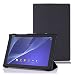 Produktbild Sony Xperia Z4 Hülle Case - MoKo Ultra Slim leichtgewichtiges Schutzhülle PU Leder Tasche Ledertasche Folio Etui Smart-Schale Smart Cover für Sony Xperia Z4 Tablet Ultra 10.1 Zoll 2015,SCHWARZ