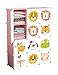Produktbild besbomig Kinder Kleiderschrank Kunststoff Garderobenschrank - Kinderregal Garderobe Multifunktions Modulare Schrank für Kleidung Schuhe Spielzeug und Bücher