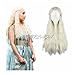 Price comparison product image COSPLAZA Game of Thrones Daenerys Targaryen Barbarian Braided Long Curly Wavy Cosplay Wig