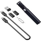 Coofbe T&uuml;m Cihazlar İ&ccedil;in 6in1 60W Hızlı Şarj Kablo Seti Kutulu Seyahat Şarj Seti iPhone+ Type-C+USB Siyah