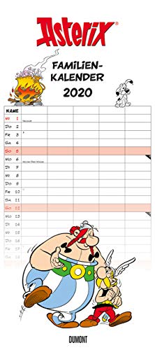 Asterix Familienplaner 2020 - Wandkalender - Familienkalender mit 5 Spalten -- Format 22 x 49,5 cm