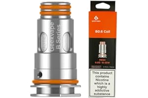 GEEKVAPE 4 Replacement Coils, 0.6 ohm, Mesh, Compatible with Aegis Boost POD & Aegis Boost Plus POD, 15-25W, Pack of 5, Geekvape Vaping Coils, No Nicotine