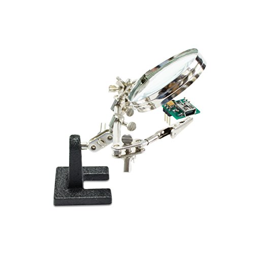 VENKON – Dritte Hand mit beweglicher Glaslupe als Löthilfe – passend zu Lötstation - 5