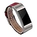 Produktbild Sansee Luxus Leder Sport Mode klassischen Armband Strap Band für Fitbit Charge 2 (Fitbit Charge 2-3007, Rot)
