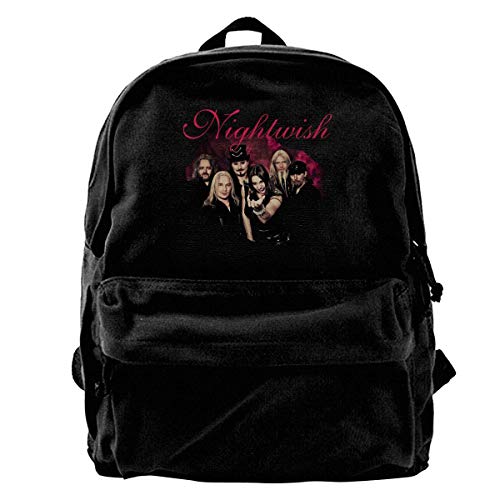 Preisvergleich Produktbild NJIASGFUI Nightwish Rucksack aus Segeltuch für Damen und Herren