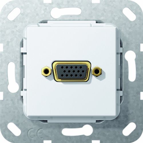 Preisvergleich Produktbild Gira 565303 VGA Kabelpeitsche Einsatz, reinweiß