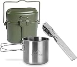 Outdoor Edelstahltasse aus 18/8 Edelstahl mit 500 ml Volumen und Messskala auf der Innenseite