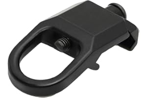 MEROURII Attacco Adattatore per Imbracatura Tattica,Anello per Imbracatura per Montaggio Sgancio Rapido con Clip in Acciaio per Caccia Tattica Airsoft