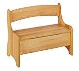 BioKinder 24785 Levin Kindersitzbank aus Massivholz 70 x 36 x 55 cm , Farbe:Erle