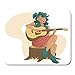 Produktbild HOTNING Gaming Mauspads Gaming Mouse Pad Blue Acoustic Girl Sat Playing Guitar Band Beautiful Bluegrass 11.8"x 9.8" Decor Office Nonslip Rubber Backing Mousepad Mouse Mat