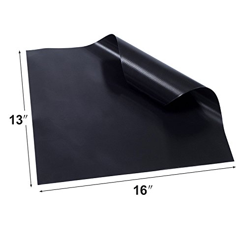 Grillmatte (3er Set) zum Grillen und Backen aus Silikon mit Teflon beschichtetes Blech für bis 300°C Wiederverwendbar Grill Matte Perfekt für Kohle-, Elektro- und Gas- Grills LFGB und FDA Zulassung 40×30 cm – 0.3 mm dick - 4