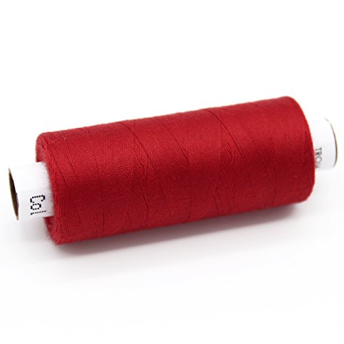 Universal-Nähgarn Troja, 500 m, 100% Polyester, rot