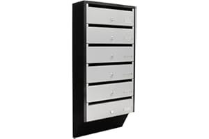 Rottner Depot skrzynka na listy, zamek bębenkowy, 2 klucze na półkę, wraz z materiałem mocującym, 824 x 385 x 140