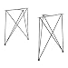 Produktbild [en.casa] 2X Tischgestell 62x22x72cm Schwarz DIY Esstisch Hairpin Leg Tischuntergestell Tischkufen Tischbein Stahl