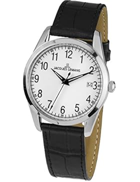 Jacques Lemans Unisex-Armbanduhr Analog Quarz Leder 1-1769B