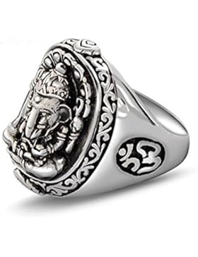 Jade Engel Thailand Vintage Old Ring Sterling Silber Elefant Style