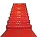 Produktbild WSGZH Teppich Hochzeitsteppich Roter Anti-Rutsch gepolsterter Teppich Festliche Hochzeit Hochzeit Hundertjährige Liebe Treppe roter Teppich Feierteppich, 1.m * 20m