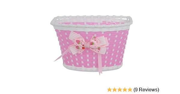 pink bicycle basket