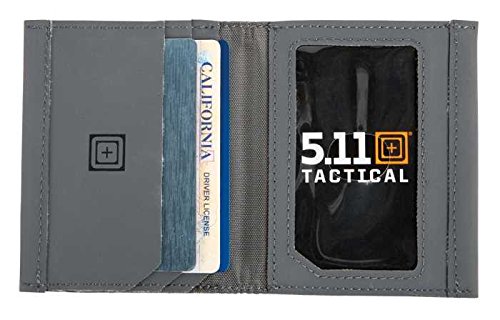 5.11 TACTICAL SERIES GUSSETED CARD CASE Porta carte di credito, 10 cm, Grigio (Storm)