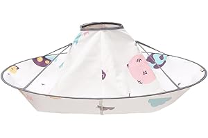 EBKCQ Capa Peluquería Niño, Impermeable Capa Barbero, Capa Cortar Pelo de Niños, Capa de Corte de Cabello para Accesorios de Salón en Casa (Universo Blanco)