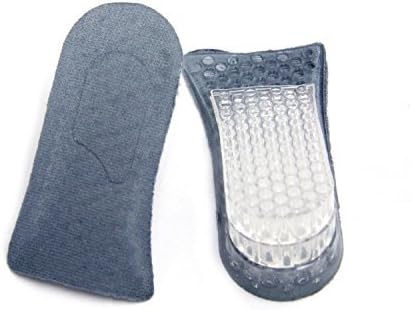 HealthPanion Silica Gel Shoe Hidden Insoles, Heel Lift , Height Increasing Insoles, Heel Lift Inserts, Adjust a Lift Heel Lift, Height Insoles 3 Layers - Grey