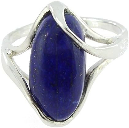 Ring Lapis-lazuli 30-20 - Jewellery in rhodium silver, Lapis-lazuli - All sizes and various stones - ARTIPOL