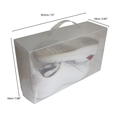 10 x Transparente Aufbewahrungs-Stapelboxen für Damenschuhe By Kurtzy TM - 3