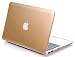 Heartly Premium Luxury Flip Thin Hard Shell Rugged Armor Hybrid Bumper Back Case Cover With Apple Cut Logo For MacBook Retina 12" inch Retina Display A1534 - Mobile Gold RS.1079.00